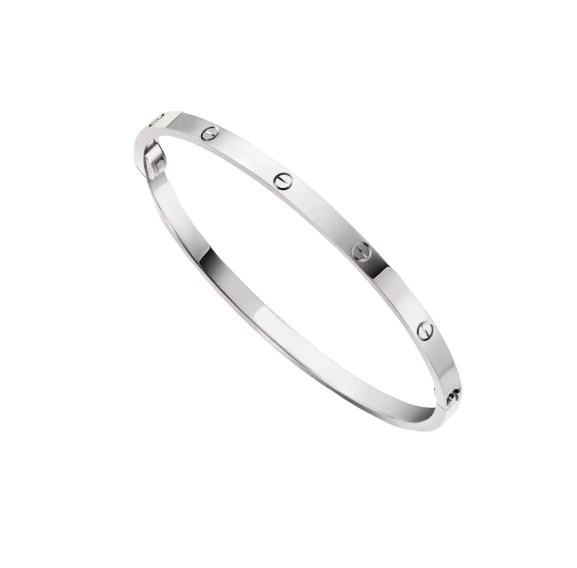 14k White Gold Love Bracelet/Small