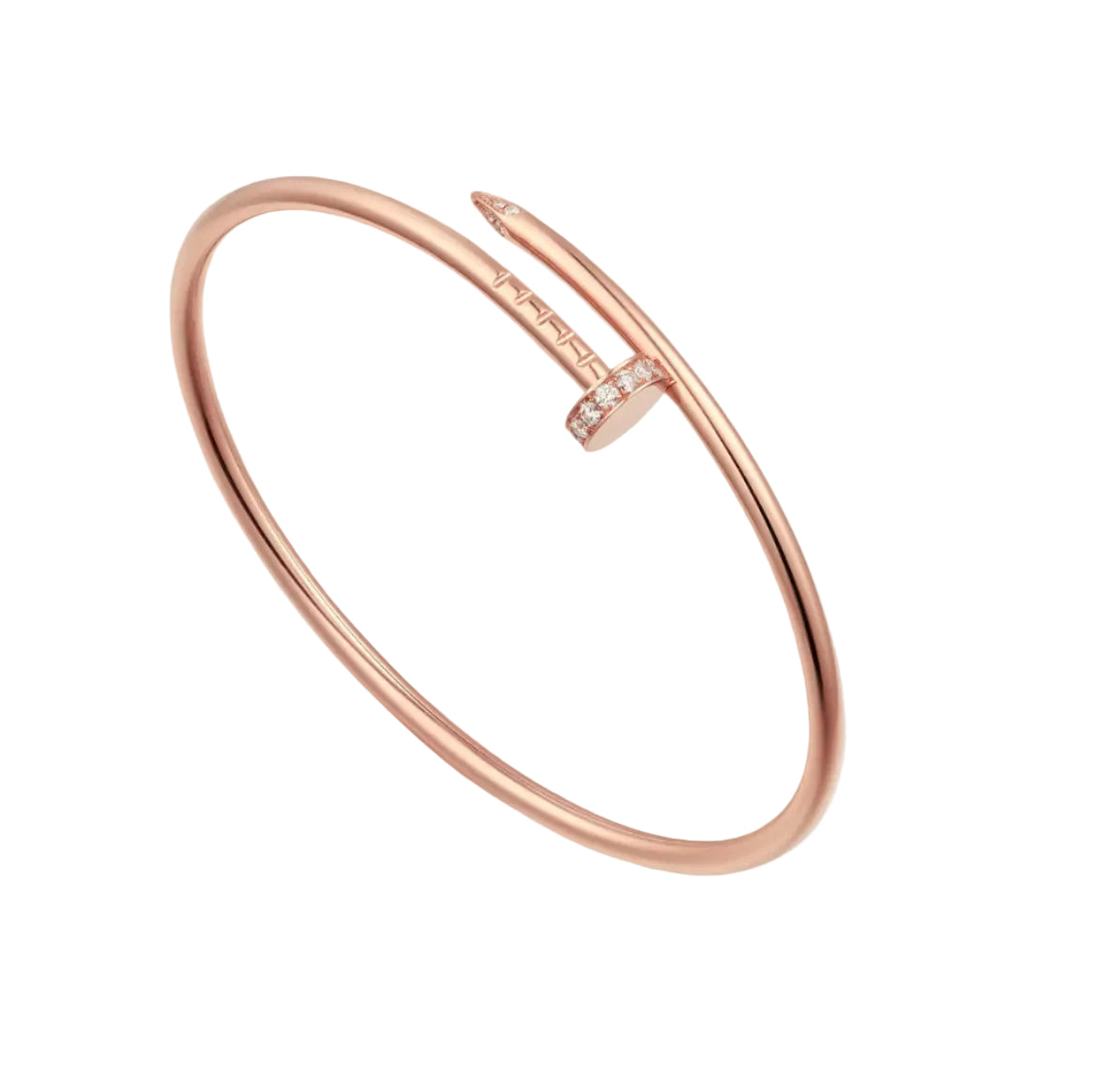 14k Rose Gold Nail Bracelet/Small