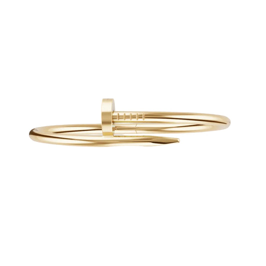 14k Yellow Gold Nail Bracelet