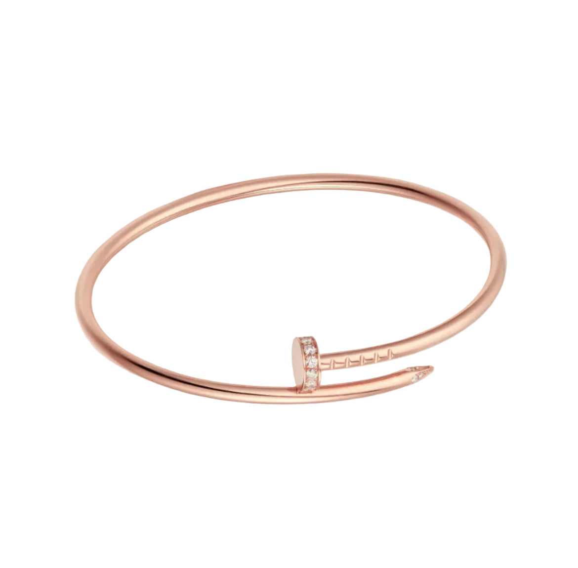 14k Rose Gold Nail Bracelet/Small