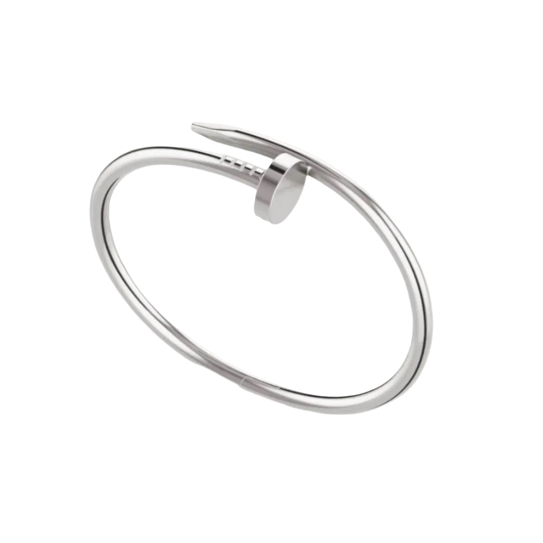 14k White Gold Nail Bracelet
