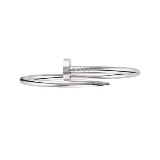 14k White Gold Nail Bracelet