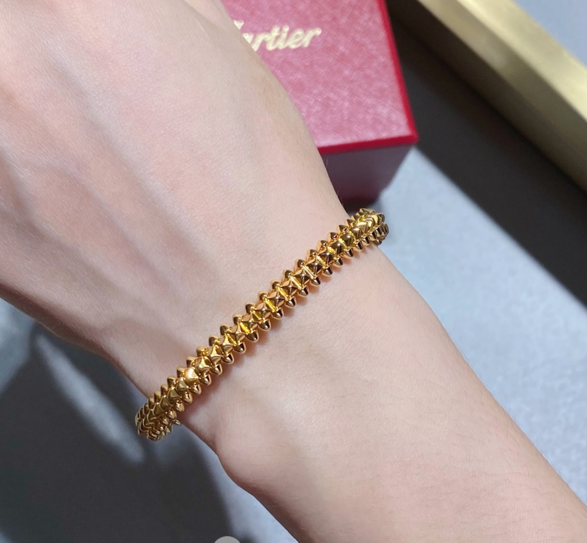 14k Rose Gold Clash Bracelet
