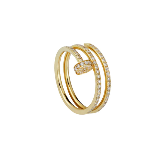 14k Yellow Gold Nail Ring