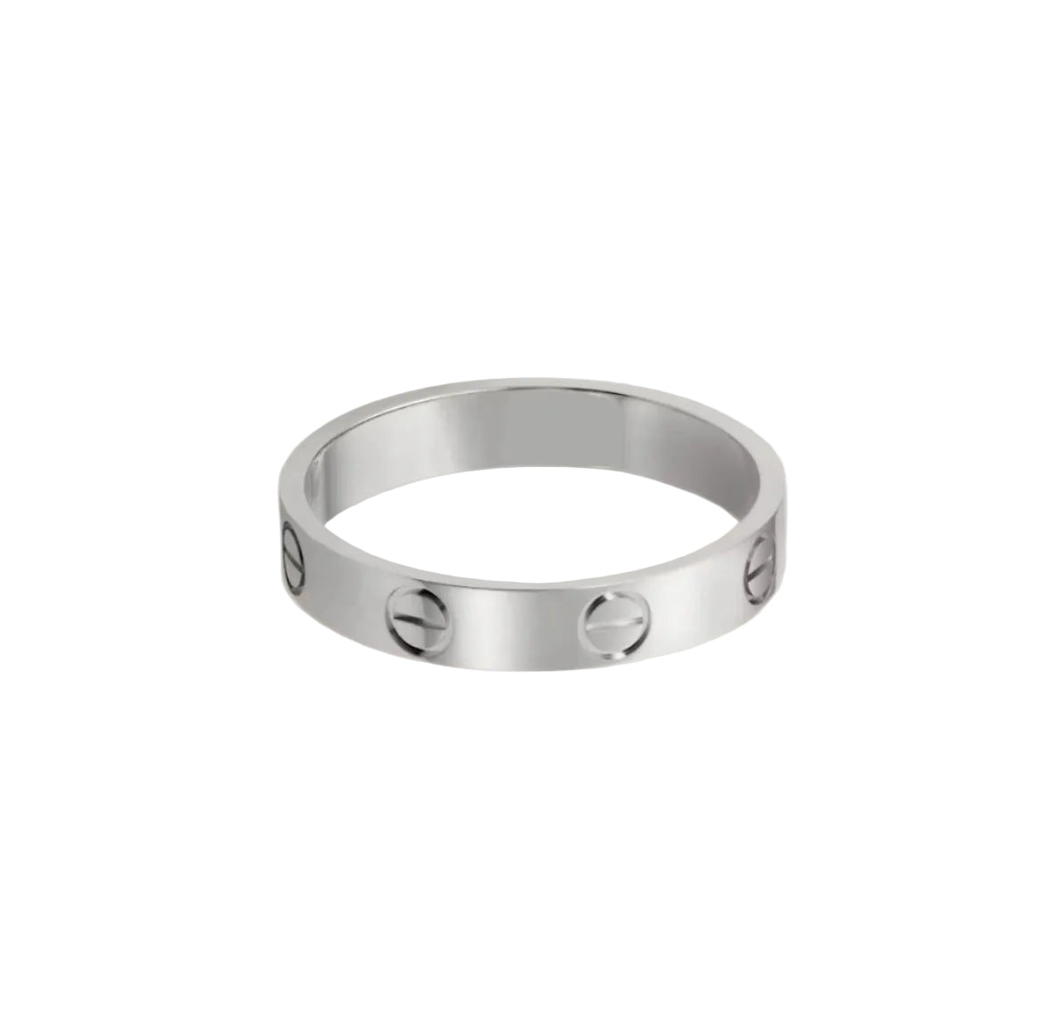 14k White Gold Love Ring/Small