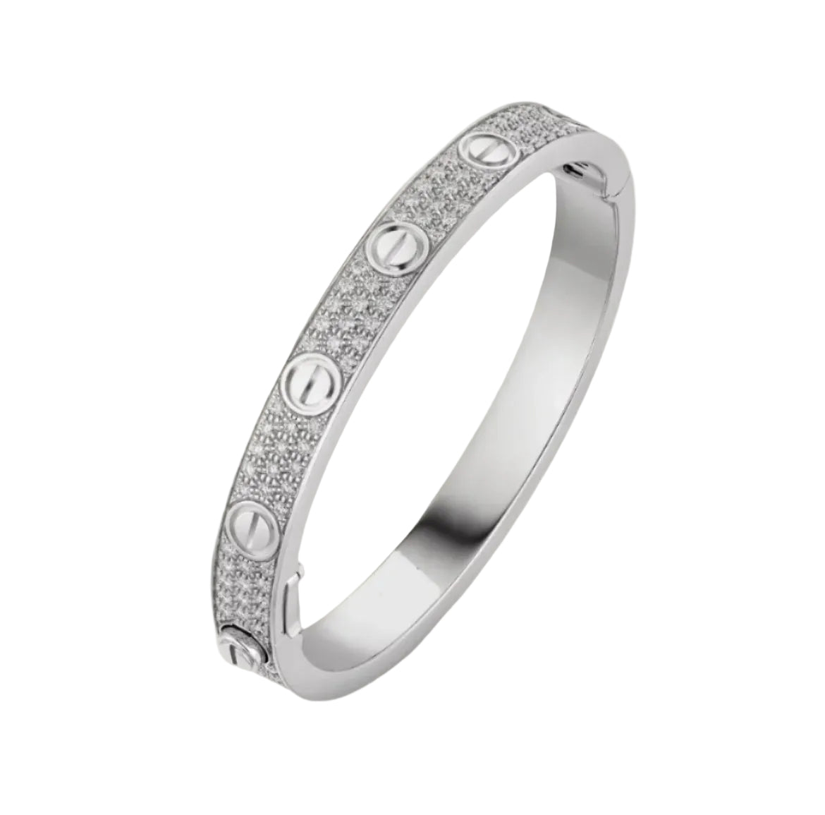 14k White Gold Love Bracelet
