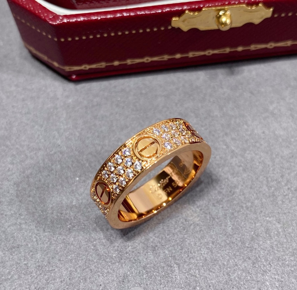 14k Rose Gold Love Ring