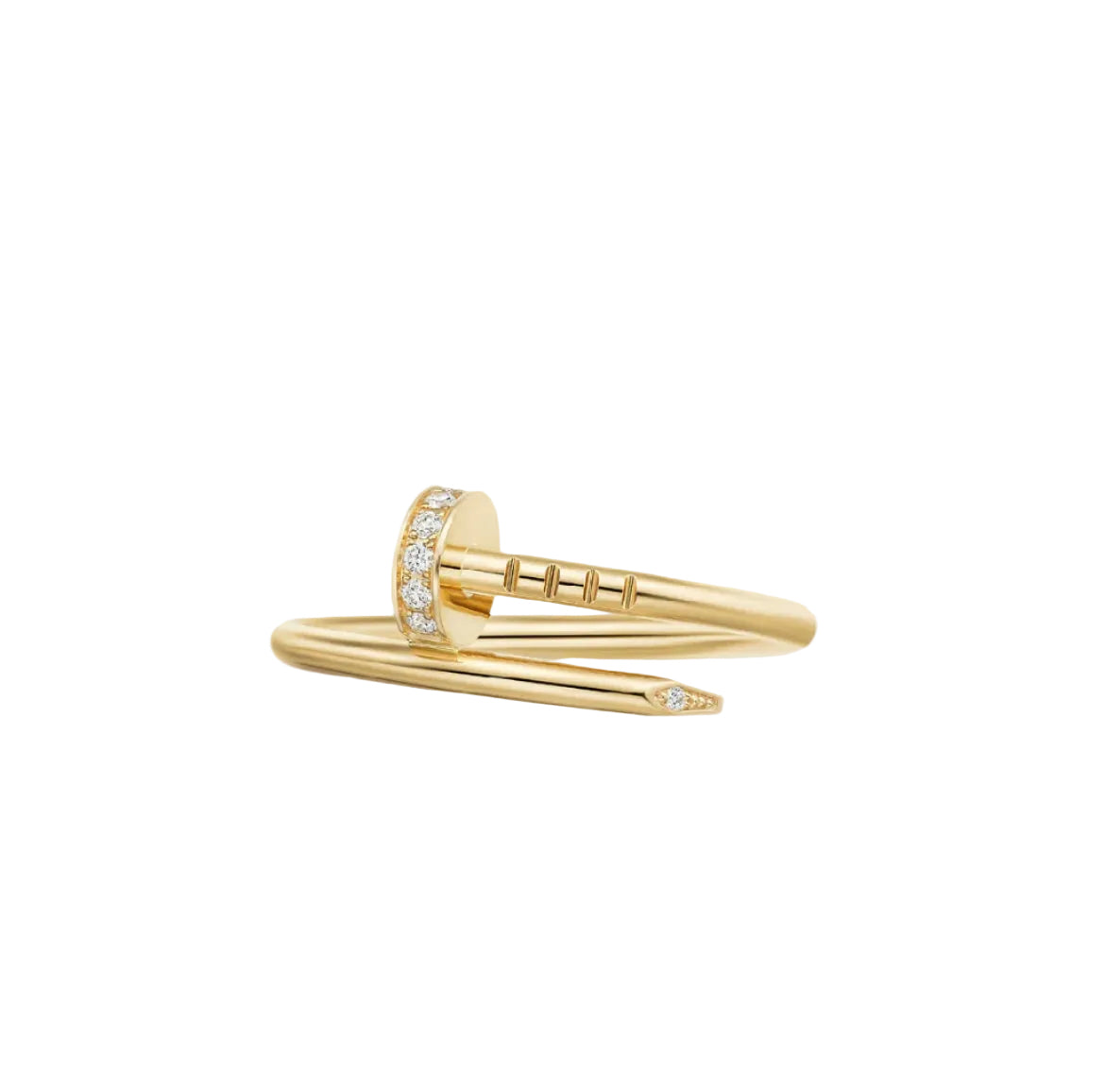 14k Yellow Gold Nail Ring