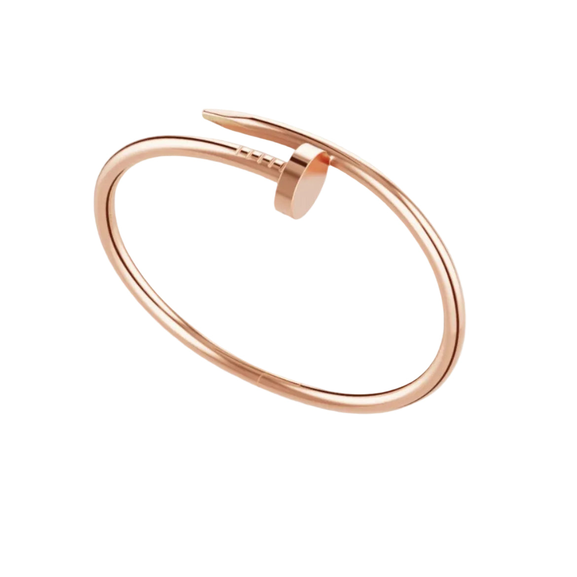 14k Rose Gold Nail Bracelet