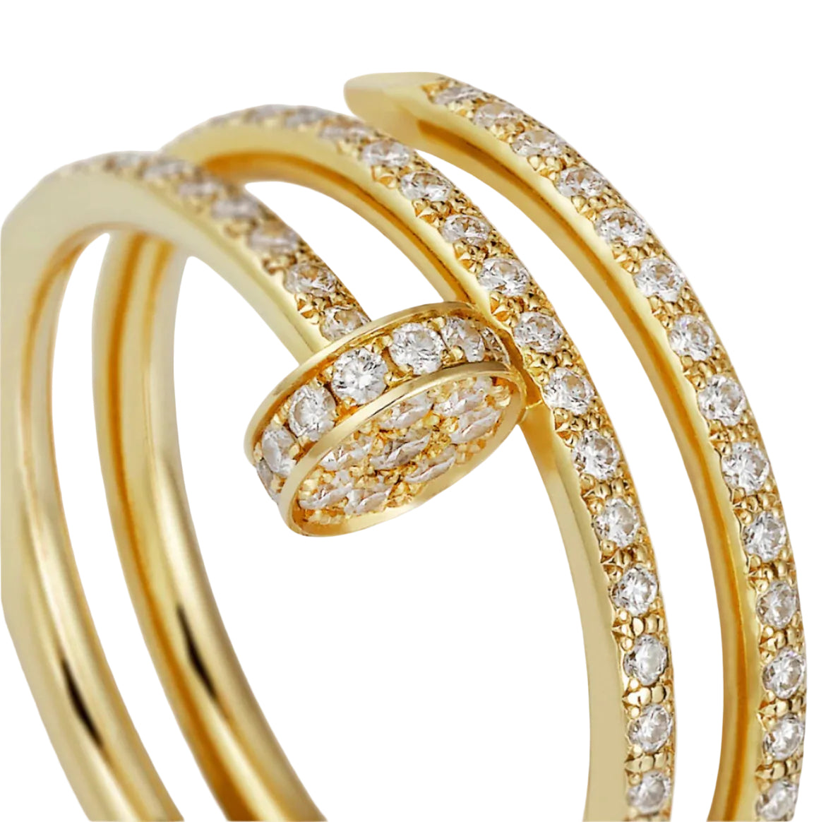 14k Yellow Gold Nail Ring