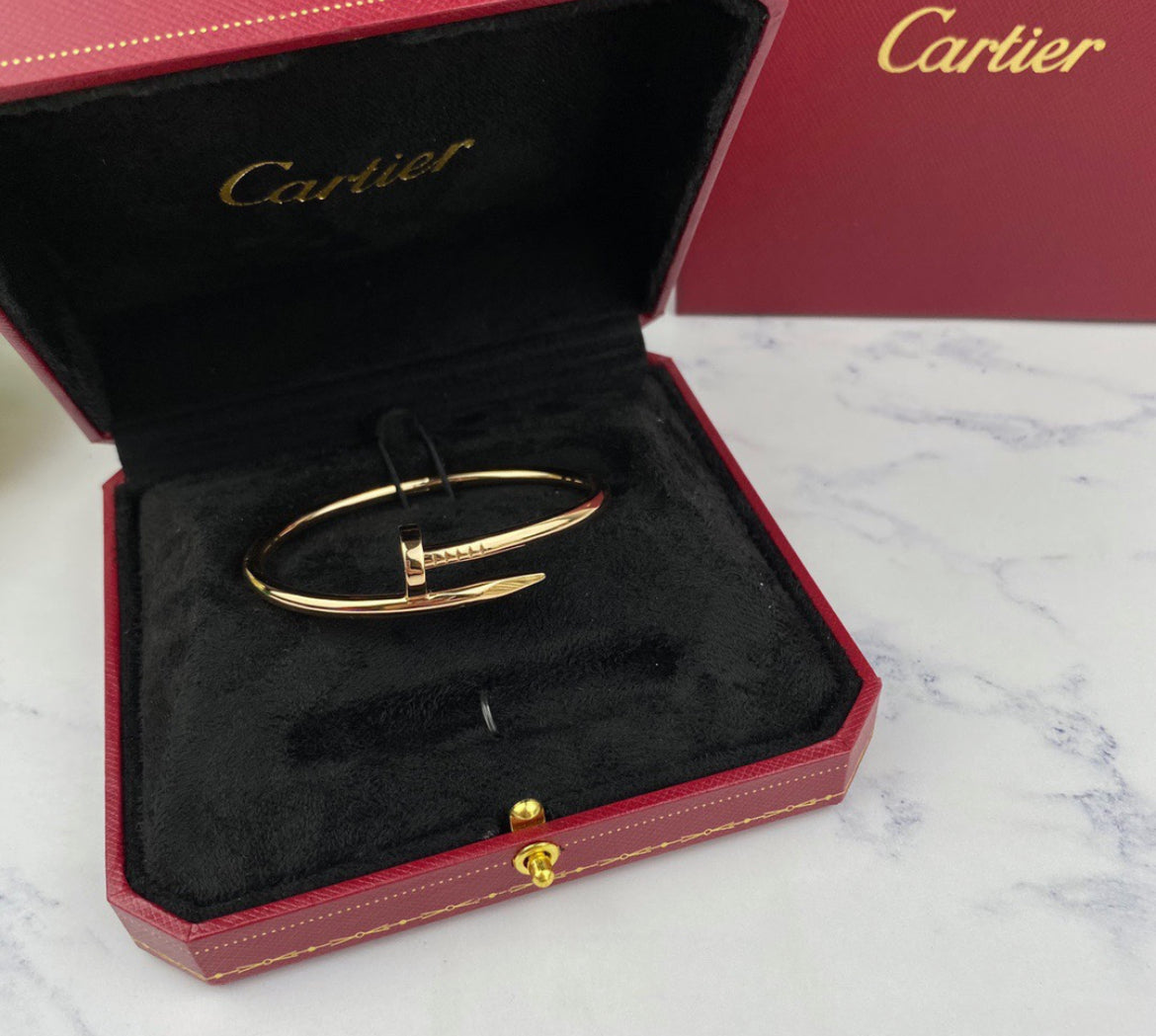 14k Rose Gold Nail Bracelet