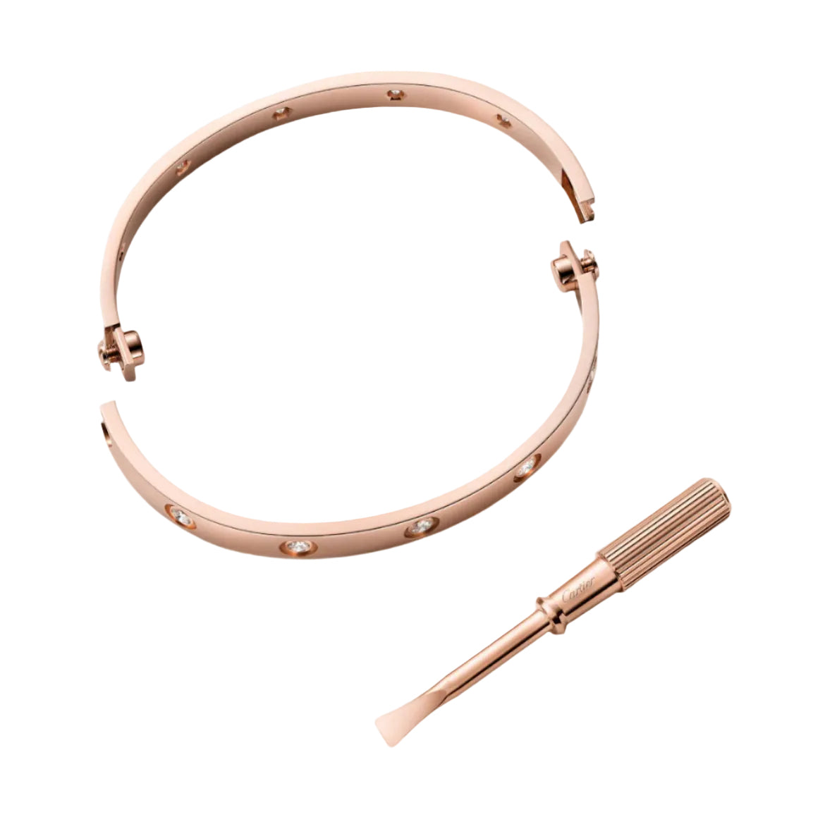 14k Rose Gold Love Bracelet