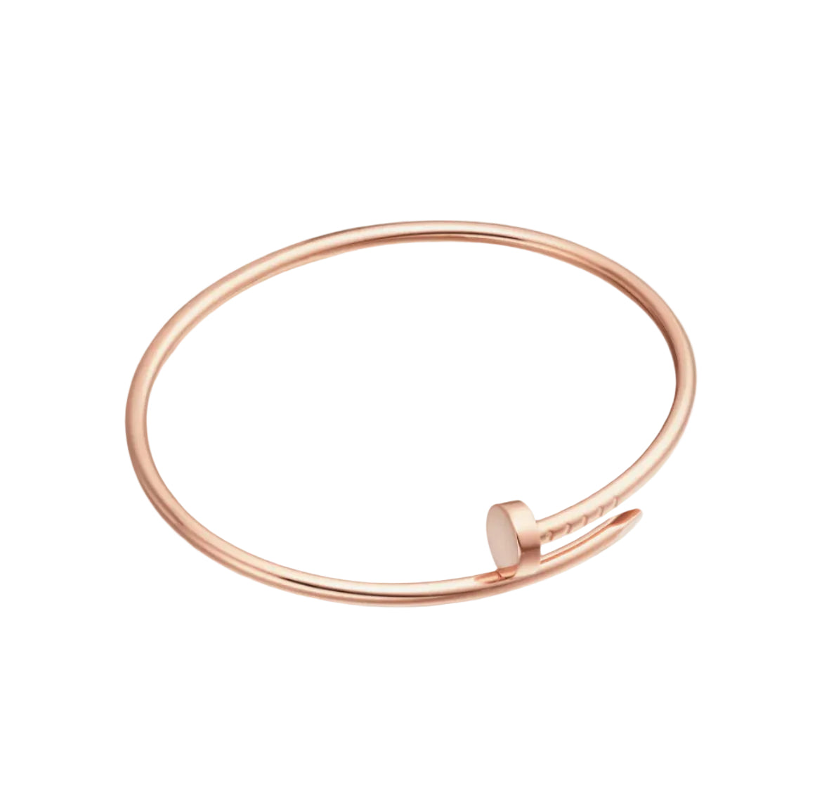 14k Rose Gold Nail Bracelet/Small