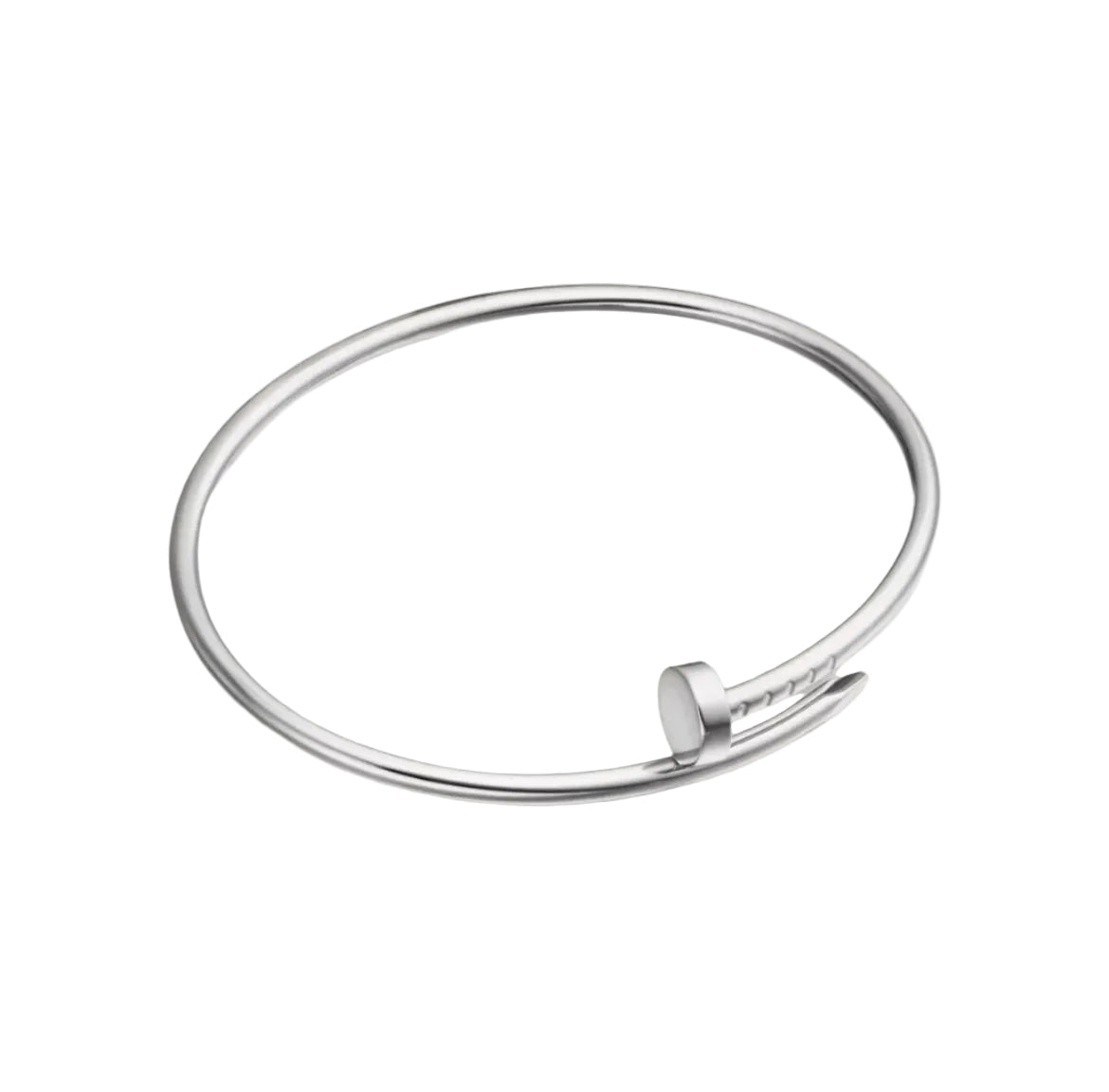 14k White Gold Nail Bracelet/Small