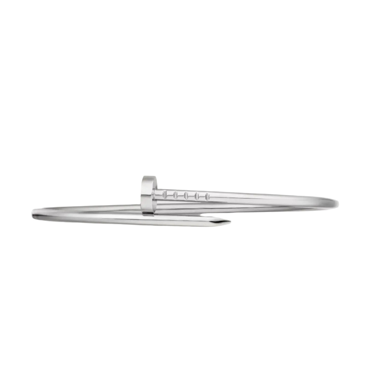 14k White Gold Nail Bracelet/Small