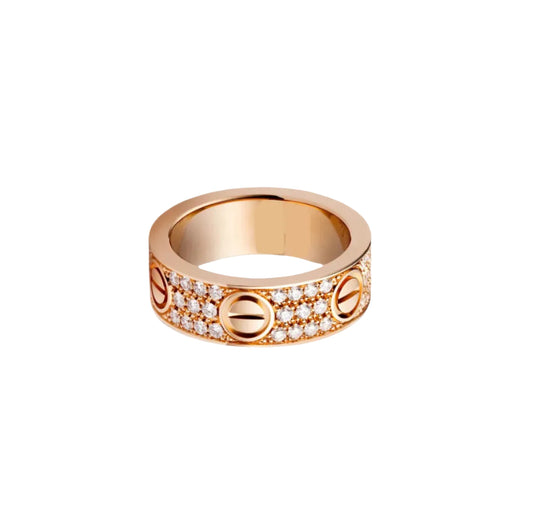 14k Rose Gold Love Ring