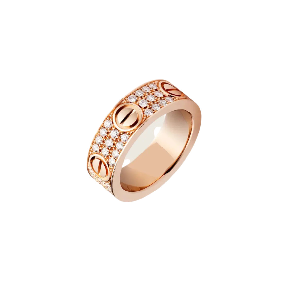 14k Rose Gold Love Ring