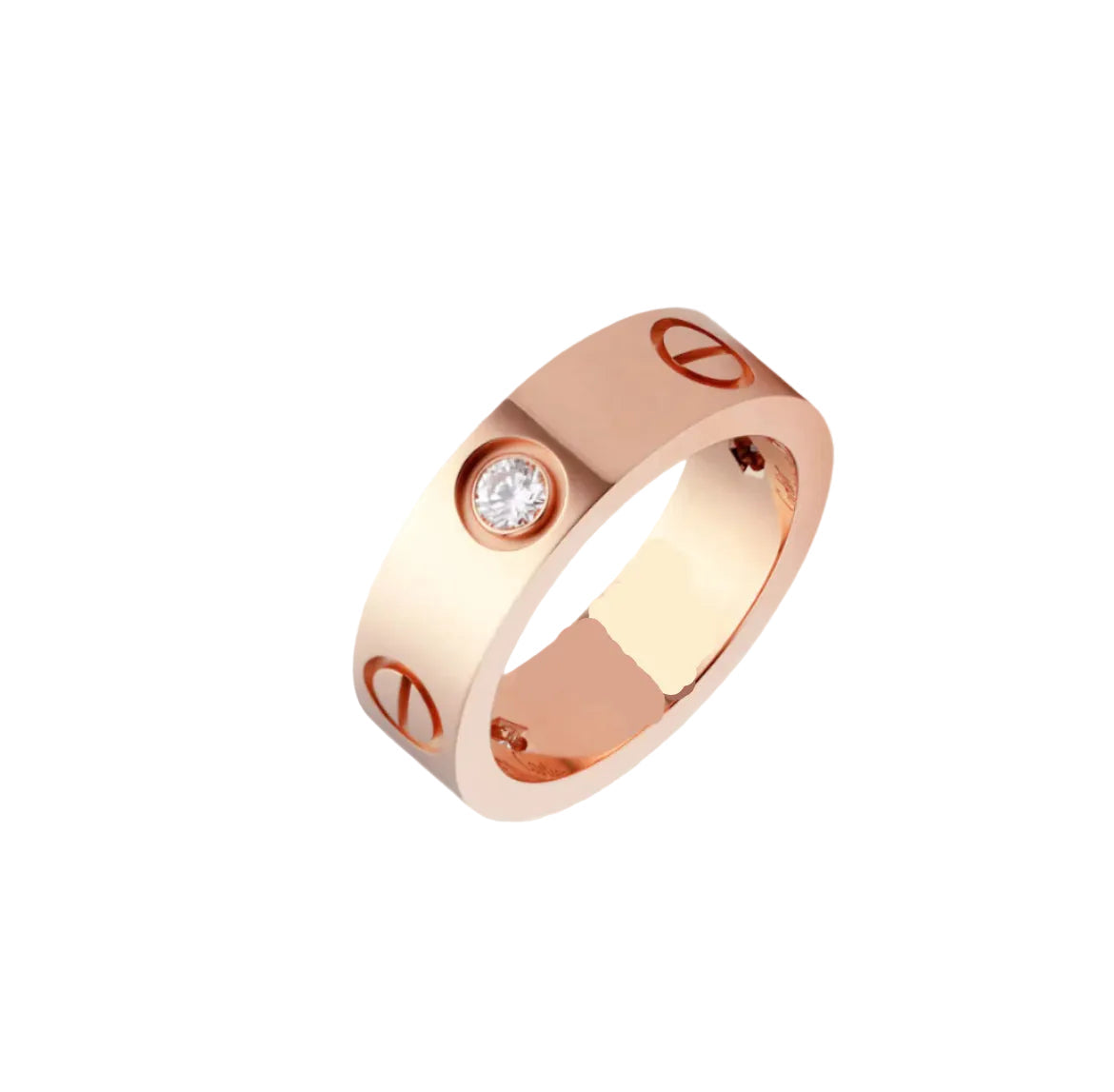 14k Rose Gold Love Ring