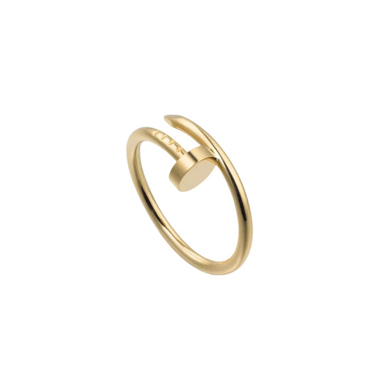 14k Yellow Gold Nail Ring