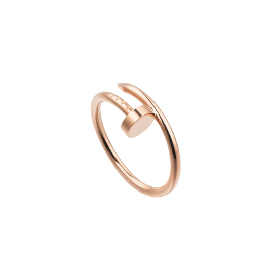 14k Rose Gold Nail Ring