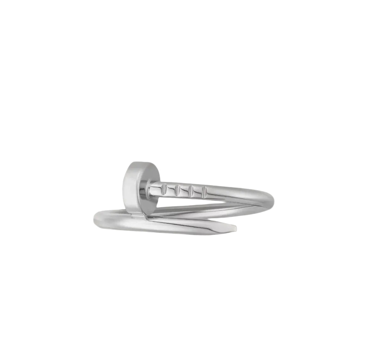 14k White Gold Nail Ring
