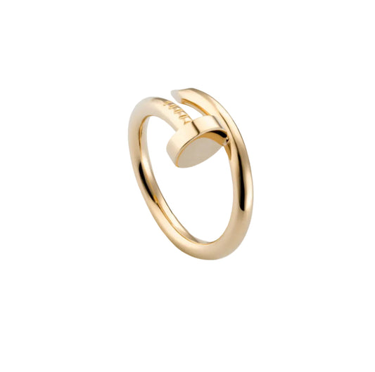14k Yellow Gold Nail Ring