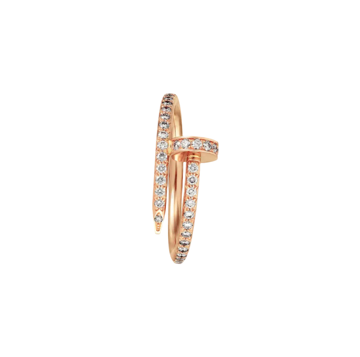 14k Rose Gold Nail Ring