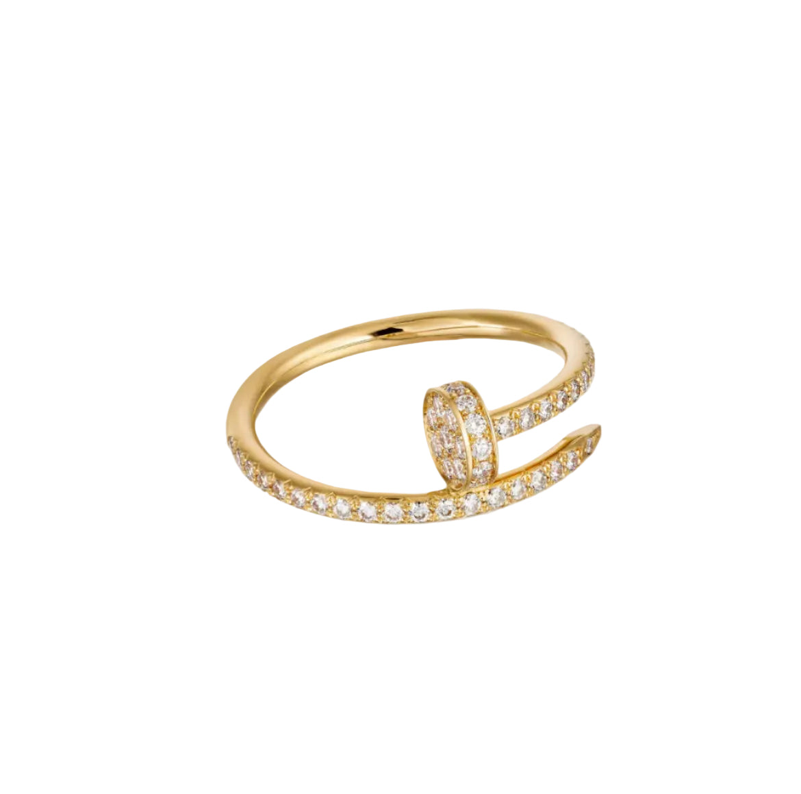 14k Yellow Gold Nail Ring