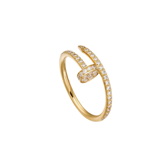 14k Yellow Gold Nail Ring