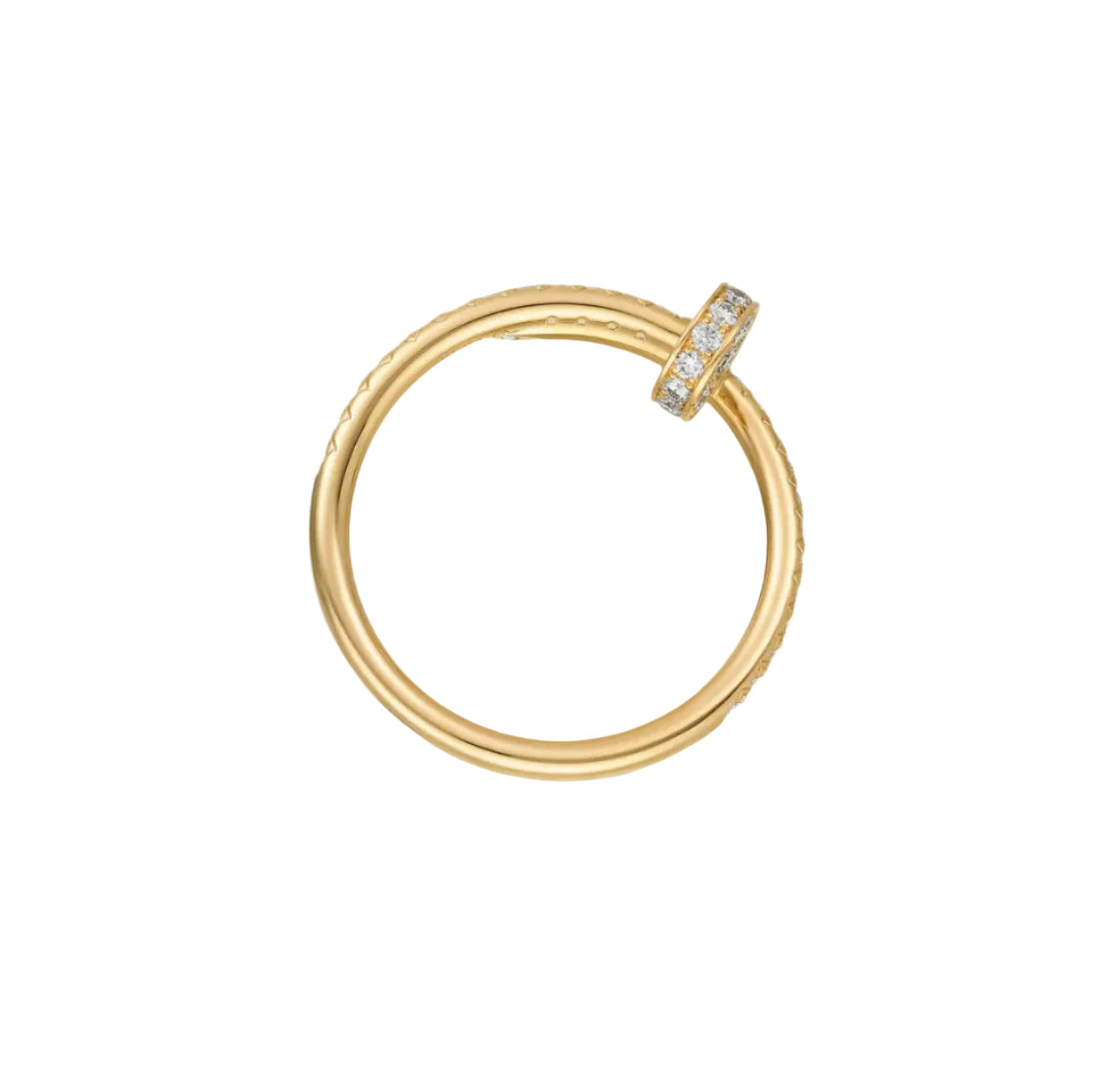 14k Yellow Gold Nail Ring