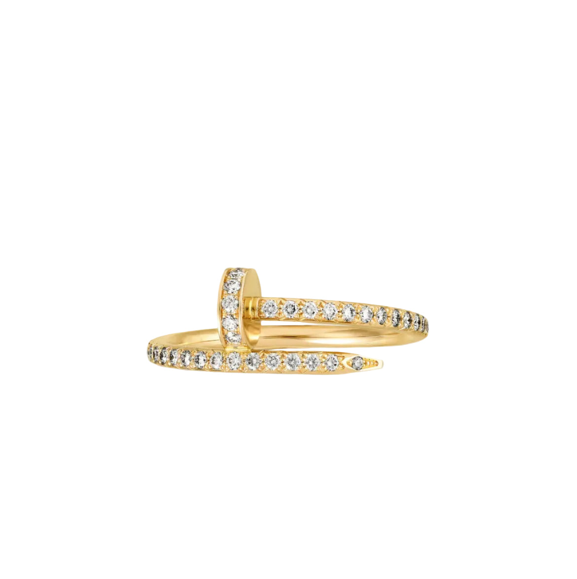 14k Yellow Gold Nail Ring