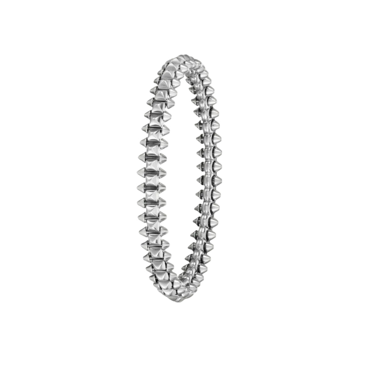 14k White Gold Clash Bracelet